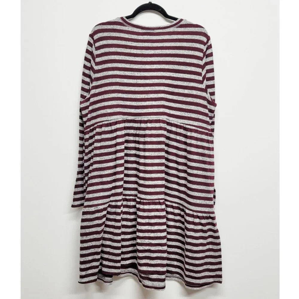 Torrid 2 Super Soft Plush Long Sleeve Ruffle Lounge Dress 2X 18/20